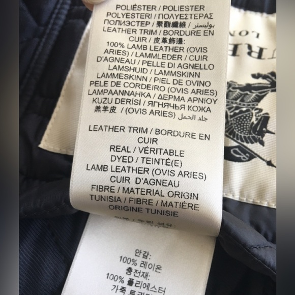 Burberry Sport Coat with Leather trims NWOT - Picture 11 of 12